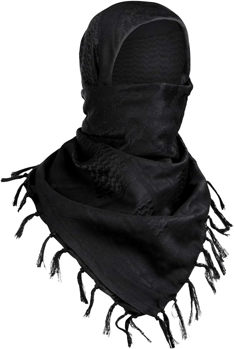 Free Soldier Scarf Military Shemagh Tactical Desert Keffiyeh Head Neck Scarf Arab Wrap with Tassel for Men Women - Image 1